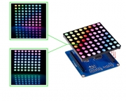풀컬러 RGB LED 도트 매트릭스 드라이버 + 스크린 [TS0230]